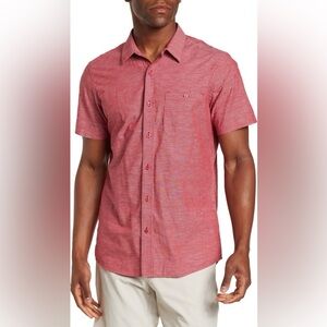 Travis Mathew Men’s Studebaker Button Down Short Sleeve Shirt Size XXL